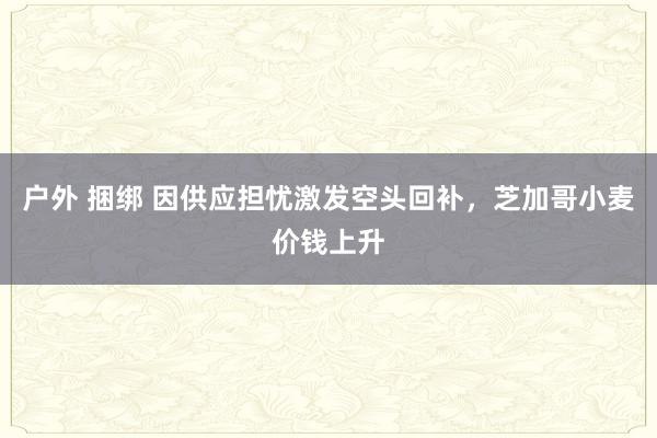 户外 捆绑 因供应担忧激发空头回补，芝加哥小麦价钱上升
