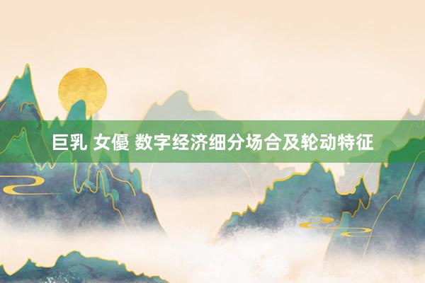 巨乳 女優 数字经济细分场合及轮动特征